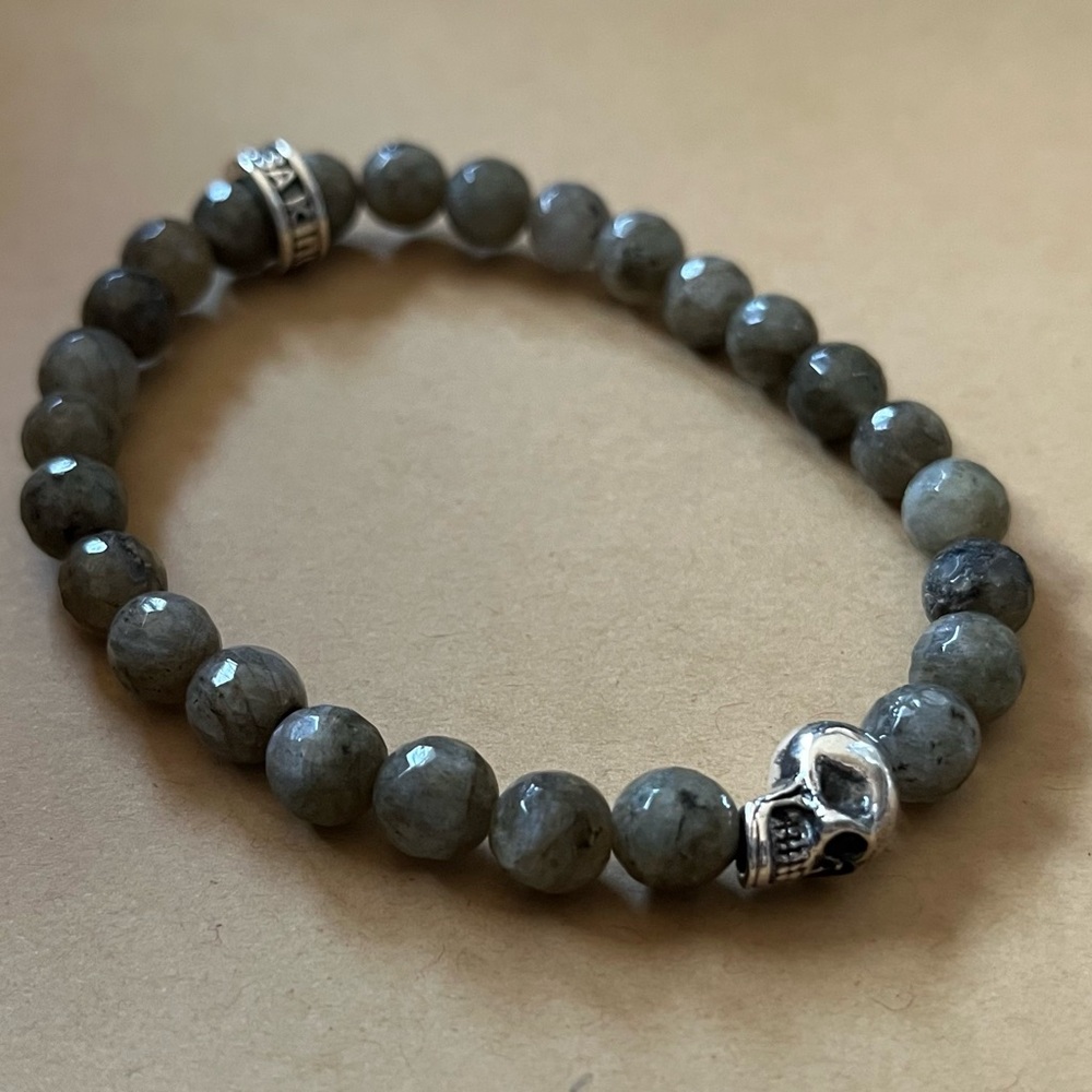 King Baby Studio labradorite skull